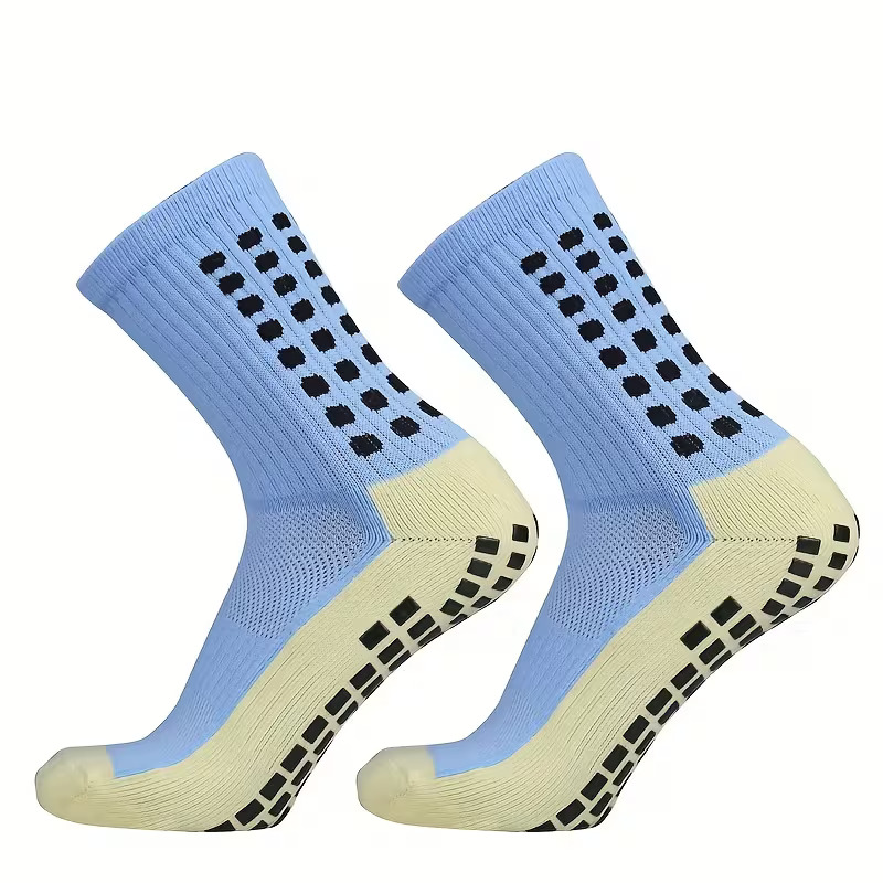 Light Blue Grip Sock