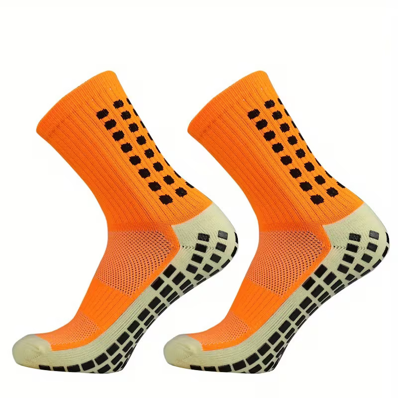 Orange Grip Sock